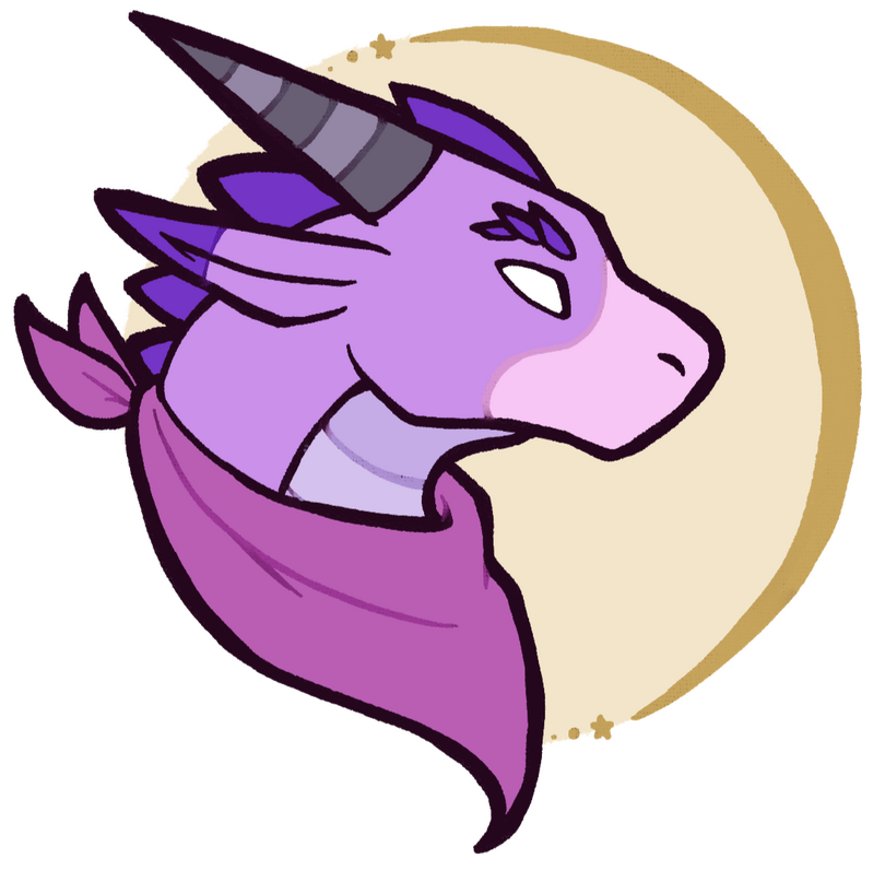 A logo of dransnake in dragon form looking towards the right.